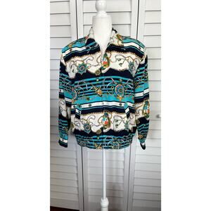 Vintage Alfred Dunner 90’s Baroque windbreaker bomber jacket